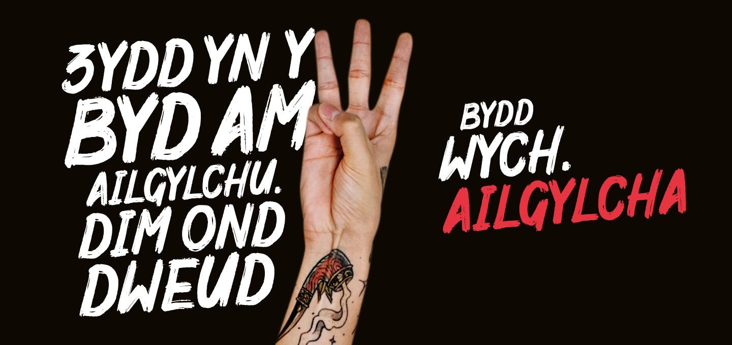 Ymgyrch Bydd Wych. Ailgylcha