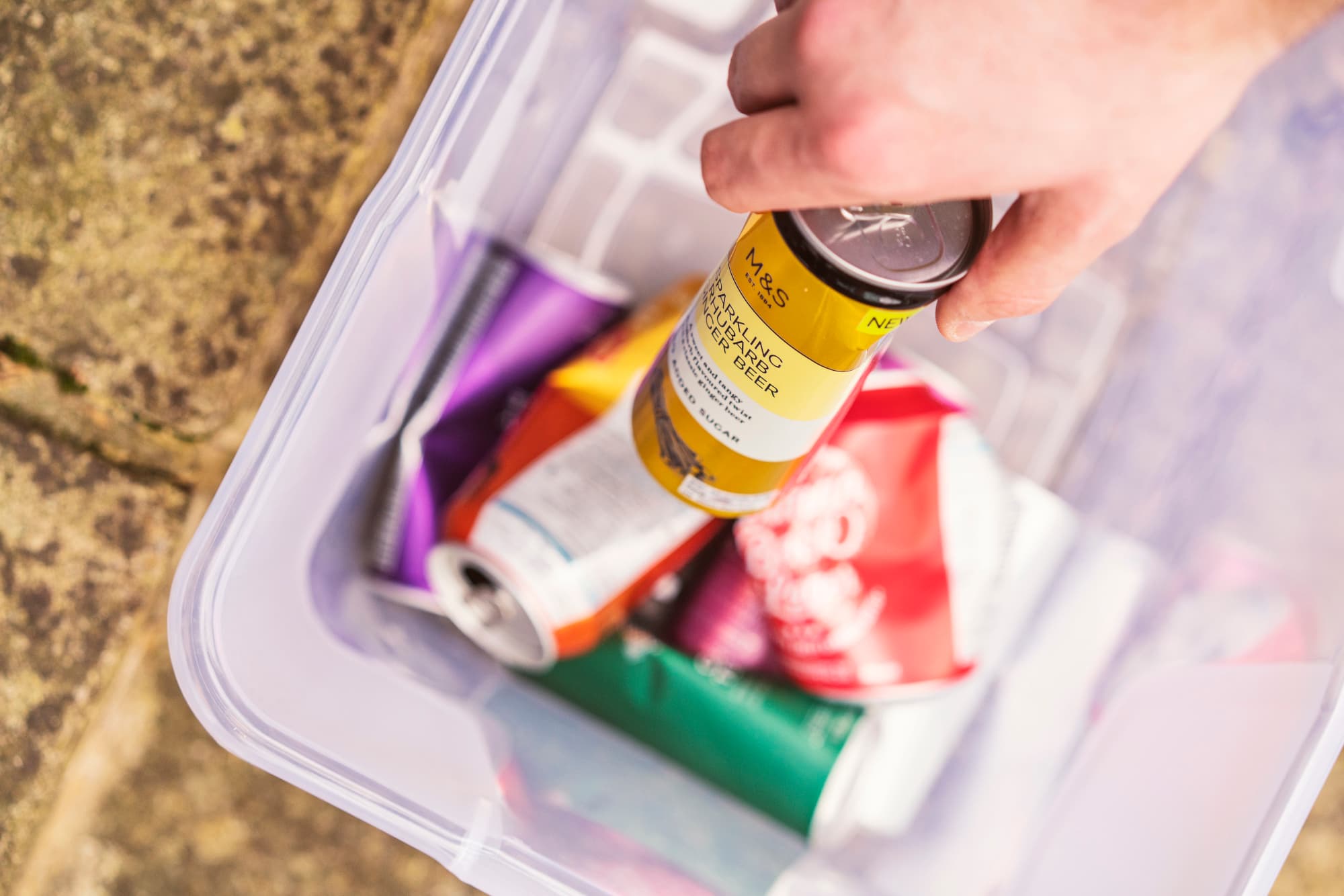 How are cans recycled?